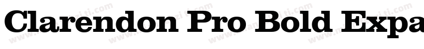 Clarendon Pro Bold Expanded字体转换